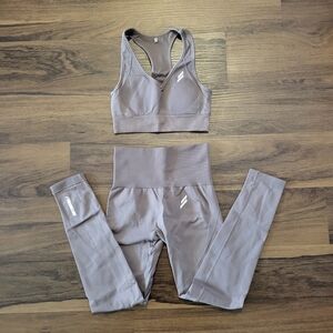 DOYOUEVEN Hyperflexx Sports Bra & Leggings Matching Set Sz Small